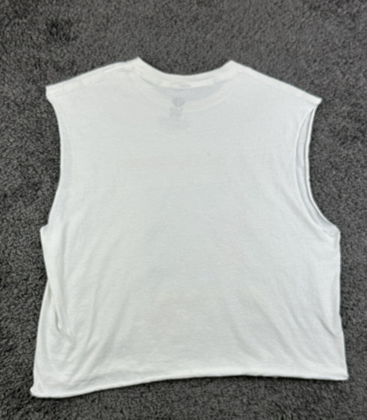 No Doubt Tragic Kingdom Womens M White Cropped Sleeveless Graphic Band Tee