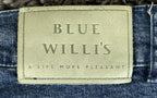 Vintage Blue Willi’s Womens Blue Stretch Straight Leg Jeans High Rise Size 38