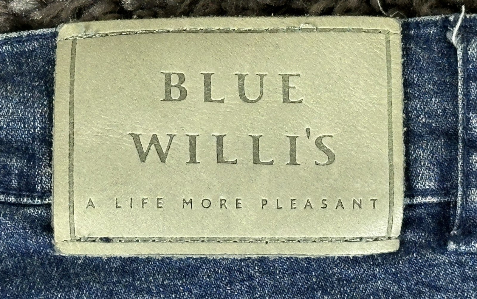 Vintage Blue Willi’s Womens Blue Stretch Straight Leg Jeans High Rise Size 38