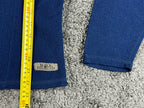 Vintage Black Diamond Womens Large Blue 1/4 Zip Fleece Pullover Jacket Top