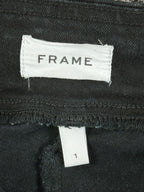 FRAME The Jetset Flare Womens Black High Rise Pull On Stretch Jeans  Size 1
