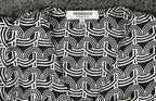 Morgan De Toi Odesir Blouse Black White Geometric Wrap Long Sleeve Top Sz XS 34