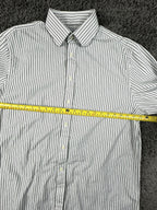 Charles Tyrwhitt Mens 16.5/34 Striped Dress Shirt French Cuff 100% Cotton
