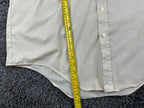 Vintage Manhattan The Natural Shirt Mens Beige Short Sleeve Button Down 18 Tall