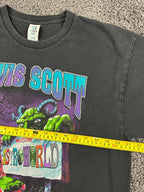 Travis Scott Astroworld Shirt Men Black Graphic Tee Welcome To Astroworld Sz XL
