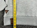 Naketano Womens Gray Cowl Neck Hoodie Pullover Sweatshirt Owl Rope Patch Sz M