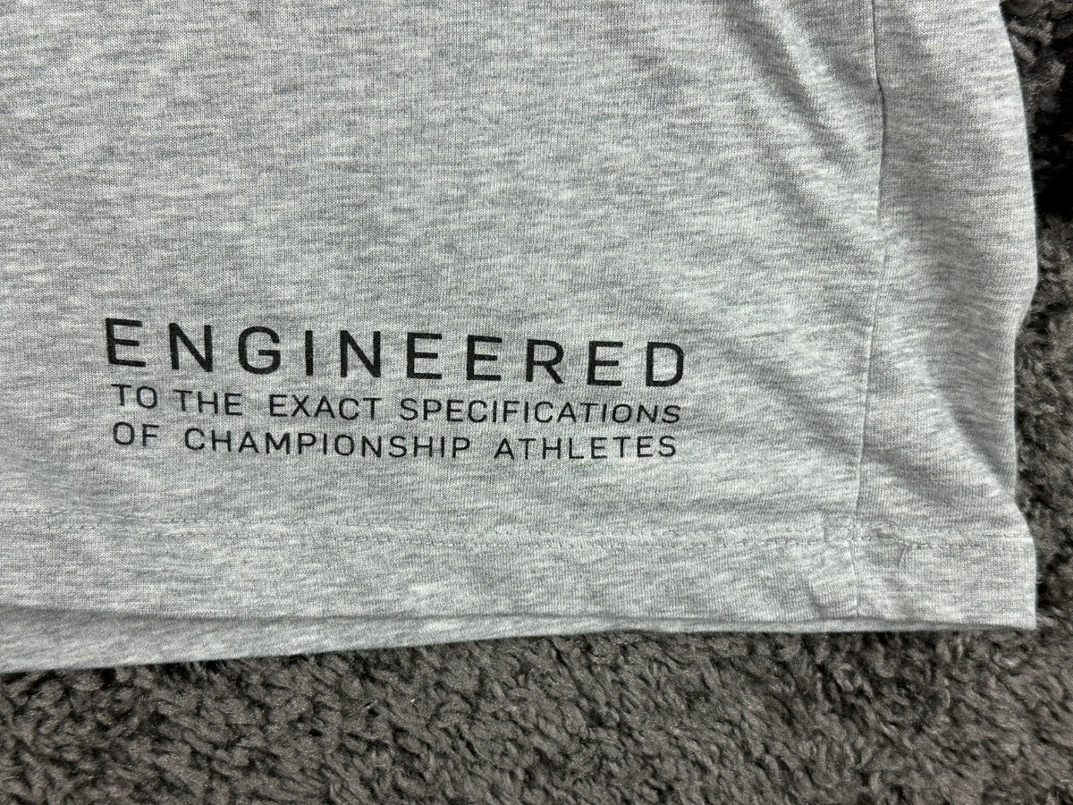 Nike Mens XL Heather Grey Elite World Long Sleeve T-Shirt Dri-Fit
