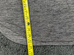 Armani Exchange Womens Large Long Sleeve Sweater Top Space Dye Gray Zip Cuffs