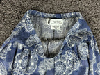 Lotus and Luna Harem Pants Womens S/M Blue Mandala Boho Smocked Jogger