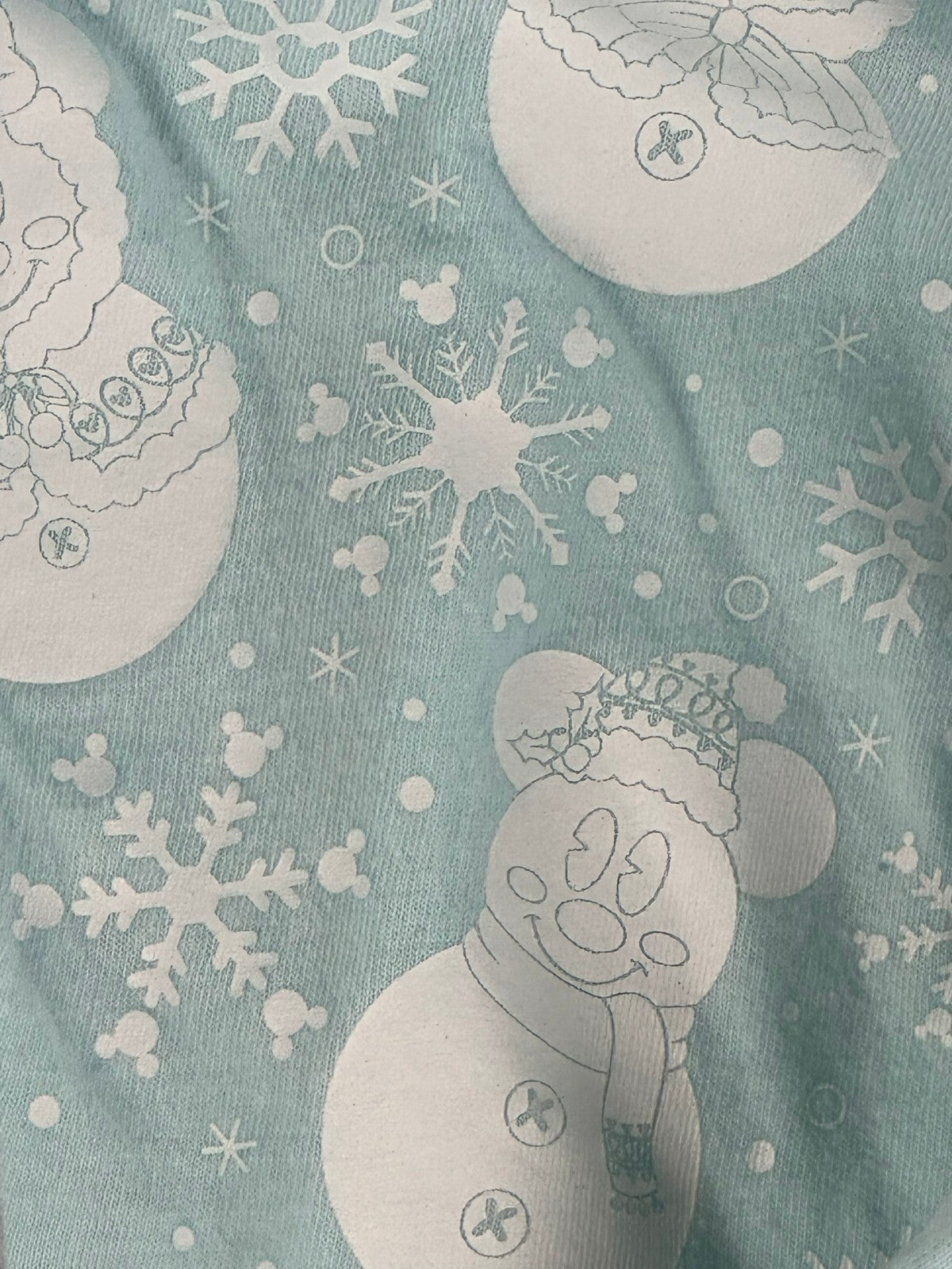 Disney Loungefly Snowman Hoodie Unisex Mickey Minnie Donald Daisy Christmas Sz L