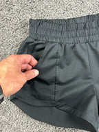 Five Dancewear Shorts Black High Waist Pockets Athletic Dance Workout Sz XS