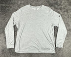 Nike Mens XL Heather Grey Elite World Long Sleeve T-Shirt Dri-Fit