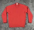 Braemar International Men's M Red 100% Wool Scottish Shetland Sweater Vintage