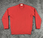 Braemar International Men's M Red 100% Wool Scottish Shetland Sweater Vintage