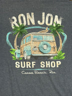 Ron Jon Surf Shop Men's XXL Heather Gray Graphic T-Shirt (Cocoa Beach, Fla.)