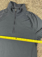 Lululemon Mens L Drysense Training Half Zip Pullover Navy Blue