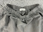Terzo Millennio Womens M Charcoal Linen Blend Wide Leg Crop Culotte Pants