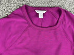 Athleta Womens XS Magenta Purple Coaster Luxe Recover Sweatshirt Thumbholes