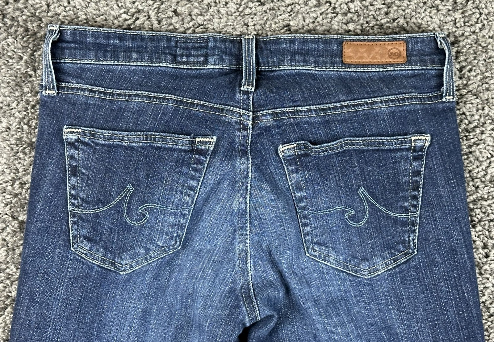 AG Adriano Goldschmied The Legging Ankle Jeans Womens Blue Skinny Sz 24R