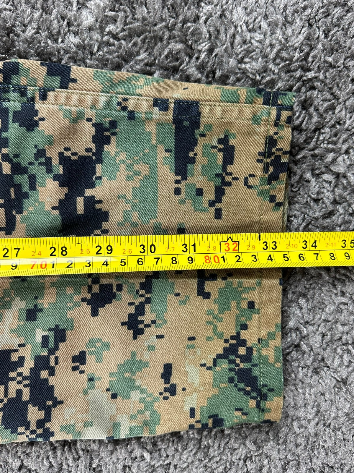 USMC Woodland MARPAT Combat Utility Pants Long Military Cargo Trousers Sz Small