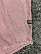 G-Star RAW Lash Men's Extra Large XL Long Sleeve T-Shirt Mauve Curved Hem