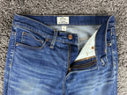 J.Crew Jeans Womens 27 Lookout High Rise Skinny Blue Distressed Hem