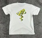 Uniqlo UT Pokemon Meguru Yamaguchi T-Shirt Mens M White Pikachu Tail Graphic Tee