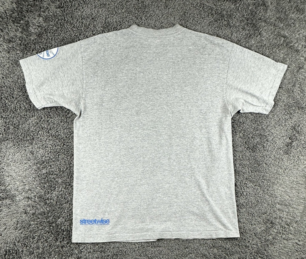 Streetwise Mens XL Gray LA Dopest Fernando Valenzuela Baseball T-Shirt