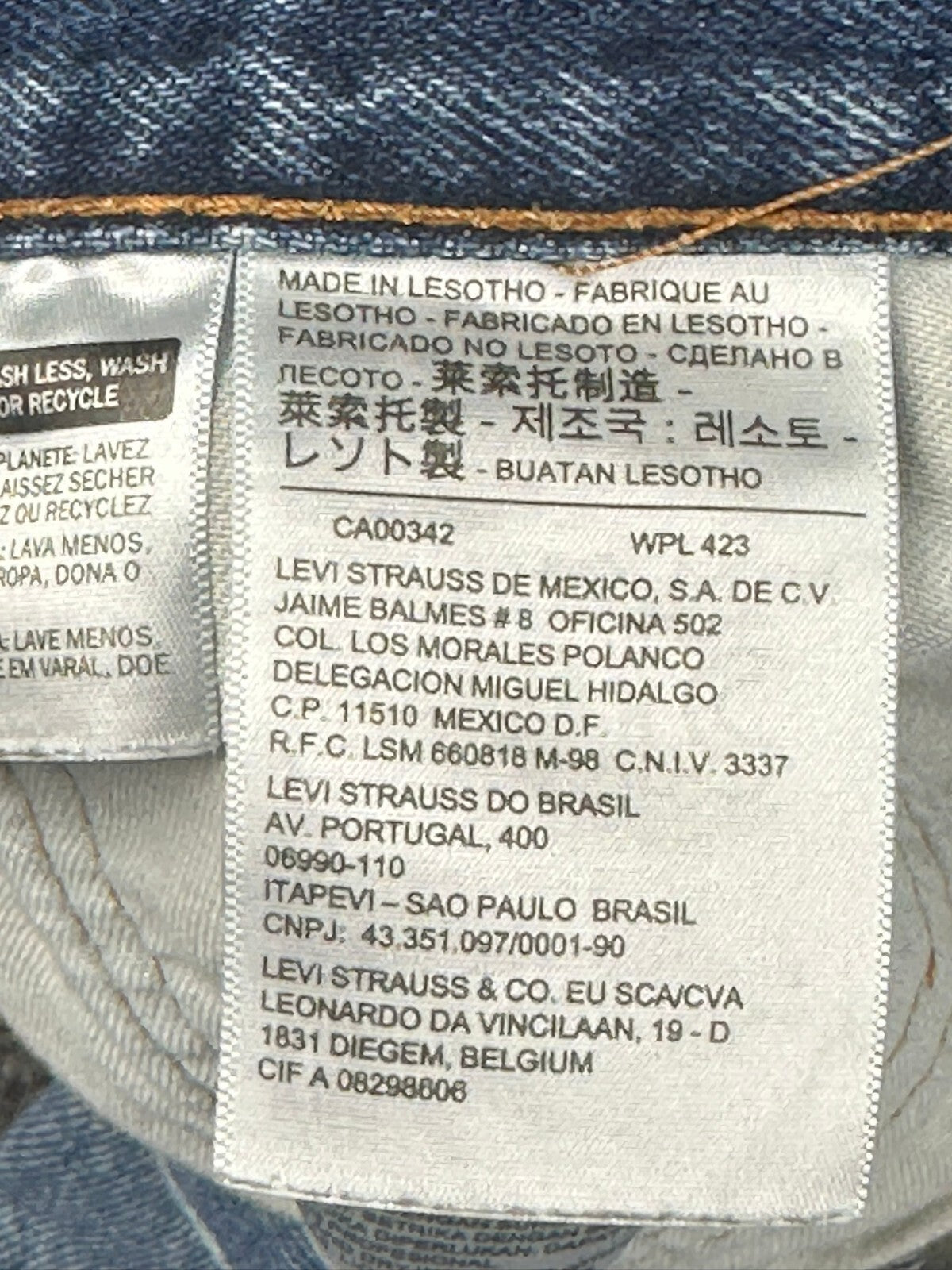 Levi's 550 Men's Relaxed Fit Tapered Leg Jeans Blue Denim 38x32(Fits 38x30)