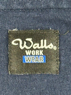 Walls Work Wear Men's Medium Blue Sleeveless Pocket T-Shirt