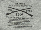 Grunt Style Send It Mortar Shirt Mens Gray Military Patriotic Graphic Tee Sz XL