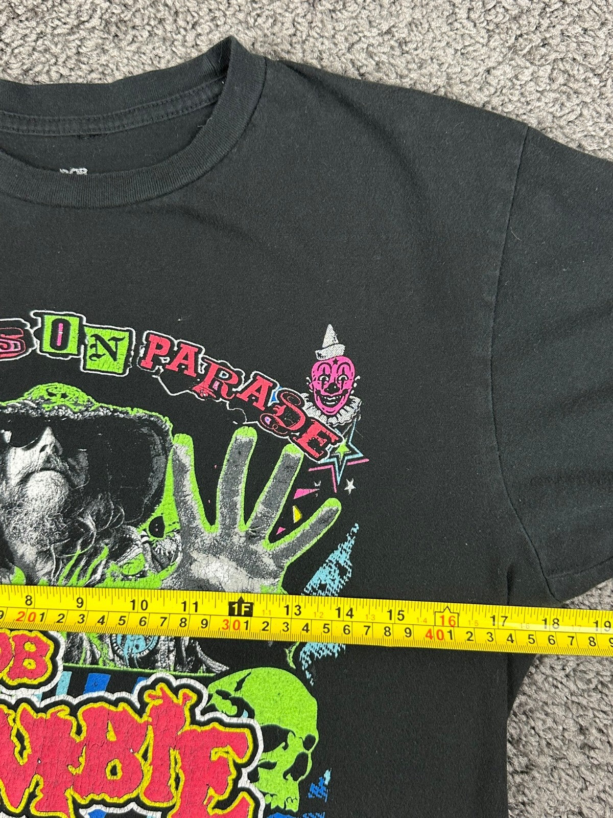 Rob Zombie Freaks on Parade 2022 Tour T-Shirt Mens M Black Concert Merch