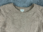 L.L. Bean Rangeley 100% Merino Wool Crewneck Sweater Pullover Mens Tall Brown L