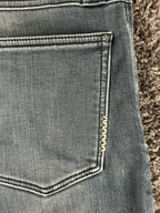 NEUW Denim Mens Iggy Skinny Jeans 31x32 Washed Gray Button Fly Cotton