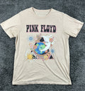 Pink Floyd T-Shirt Men Tan Celestial Moon Planet Graphic Band Tee Sz Large
