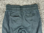 Athleta Womens 4 Black Cabo Linen Wide Leg Pants Casual Summer Beach Resort