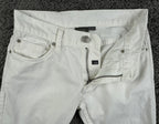 Armani Exchange Mens J130 Skinny White Jeans Stretch Cotton Pants AX 28 Short