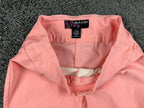 Peck & Peck Womens 6 Coral Pink Stretch Pull On Ankle Pants Trousers Straight