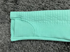 Athleta Flurry Blizzard Turtleneck Womens Mint Green Thumbhole Seamless Sz M