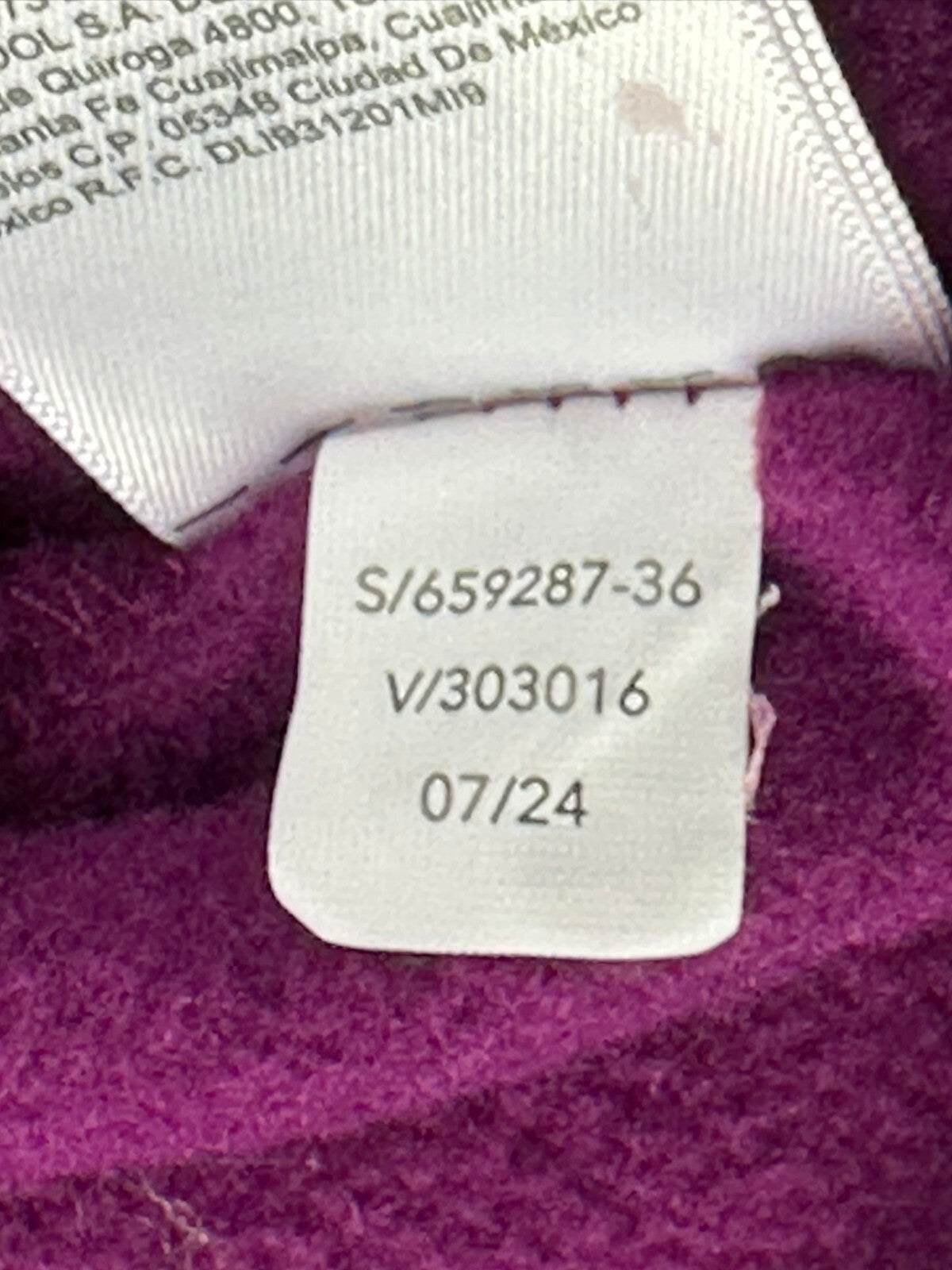 Athleta Womens XS Magenta Purple Coaster Luxe Recover Sweatshirt Thumbholes