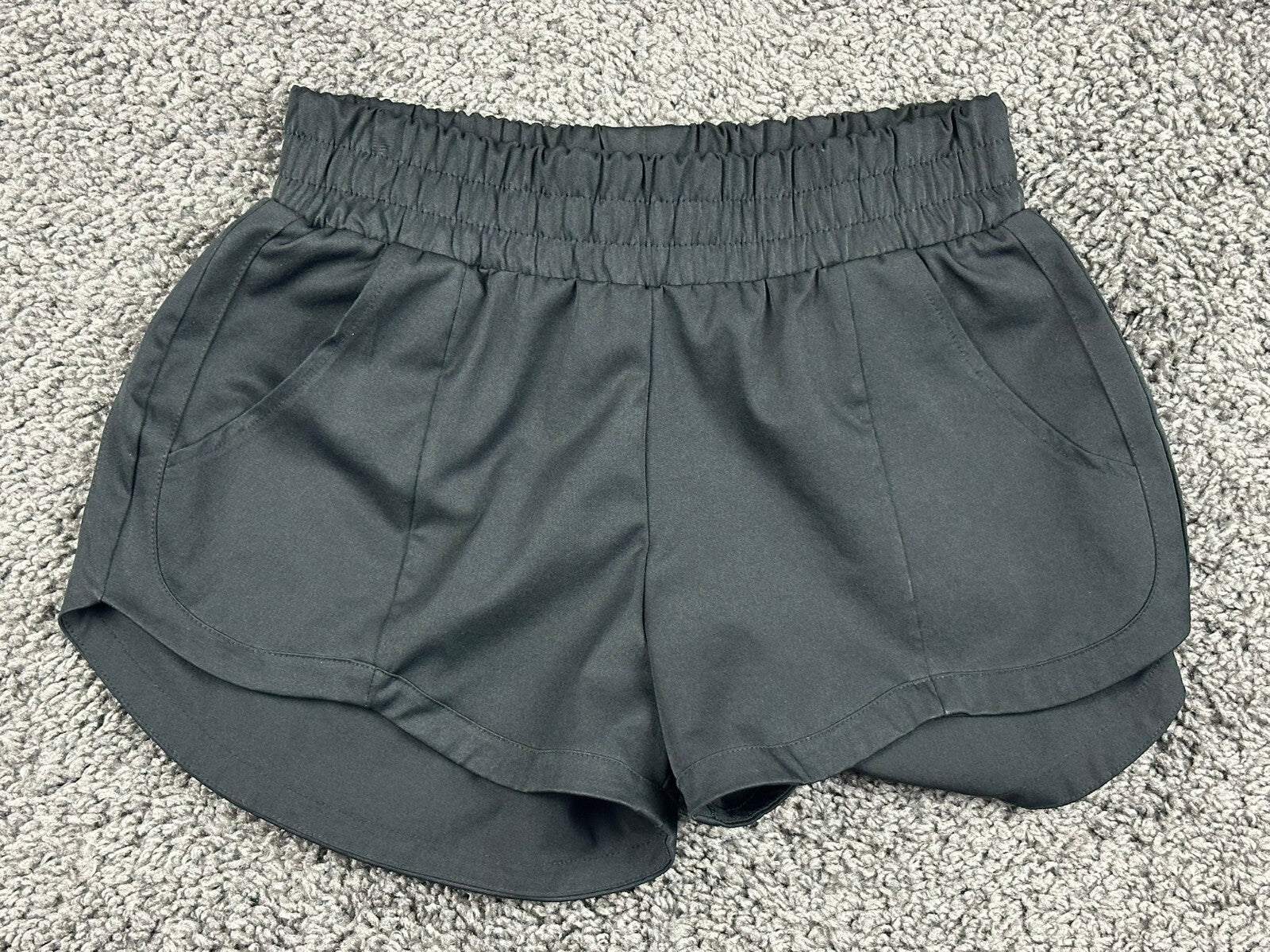 Five Dancewear Shorts Black High Waist Pockets Athletic Dance Workout Sz XS