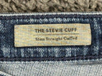 AG Adriano Goldschmied Womens 30 The Stevie Cuff Slim Straight Jeans Blue