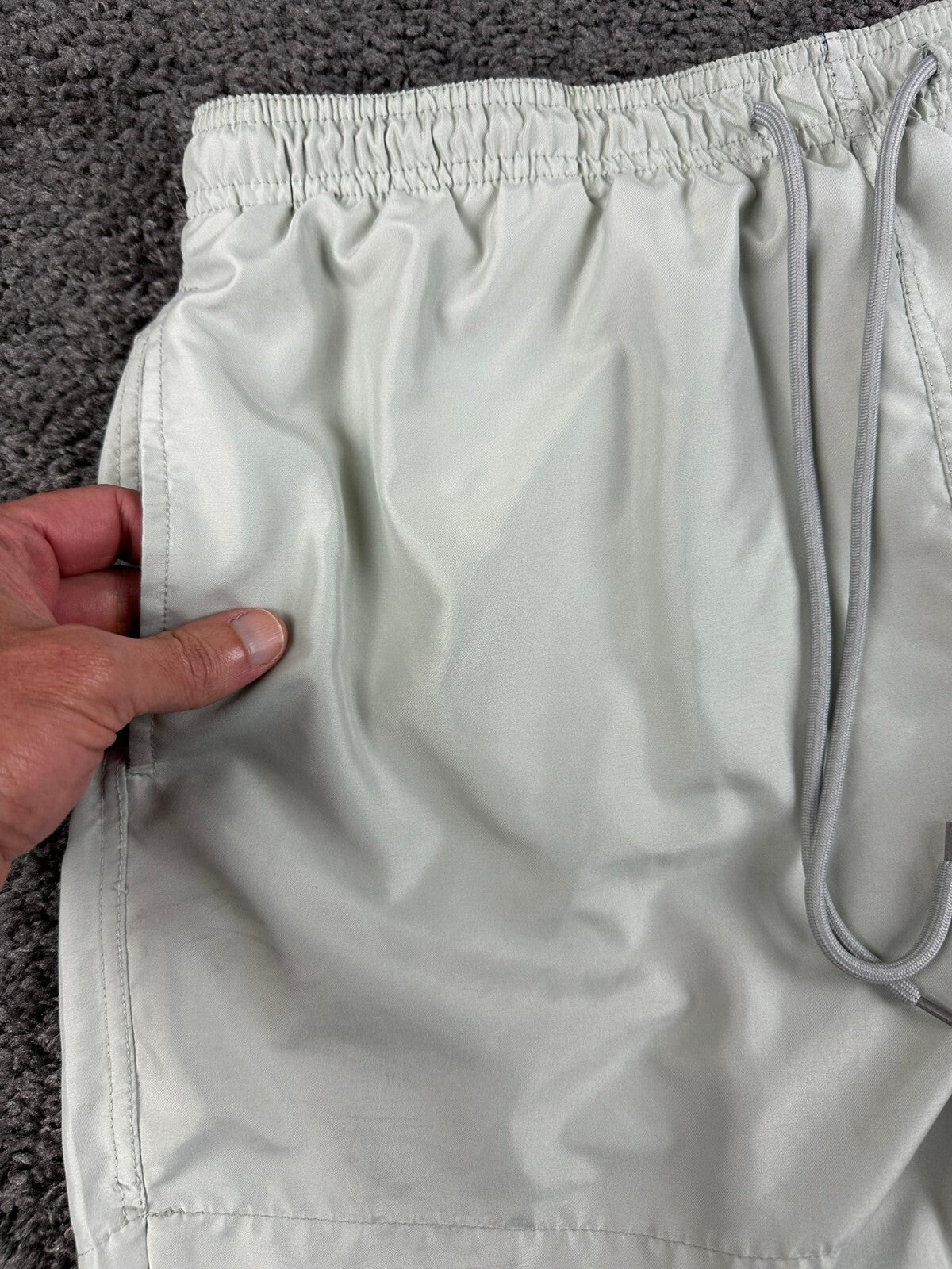 DARE To Keep Kids Off Drugs Swim Trunks Men Gray Board Shorts Sz Large