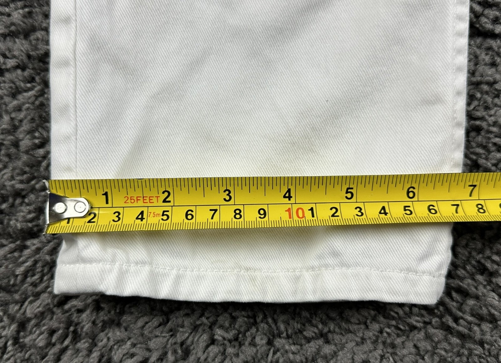 Armani Exchange Mens J130 Skinny White Jeans Stretch Cotton Pants AX 28 Short