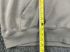 Reebok Mens XXL Light Grey Center Logo Oversized Pullover Hoodie