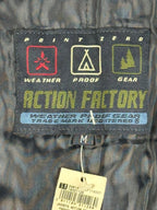 Point Zero Action Factory Montana Jacket Men Navy Yellow Weatherproof Sz M NWT