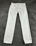 Armani Exchange Mens J130 Skinny White Jeans Stretch Cotton Pants AX 28 Short