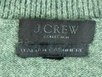 J. Crew Collection Italian Cashmere Sage Green Crewneck Sweater Womens S