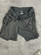 LEG3ND Mens Black Athletic Shorts 8 Inseam Stretch Performance Gym Running Sz M