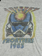 Journey Band Frontiers 1983 Tour Mens XL Gray Black Raglan 3/4 Sleeve T-Shirt